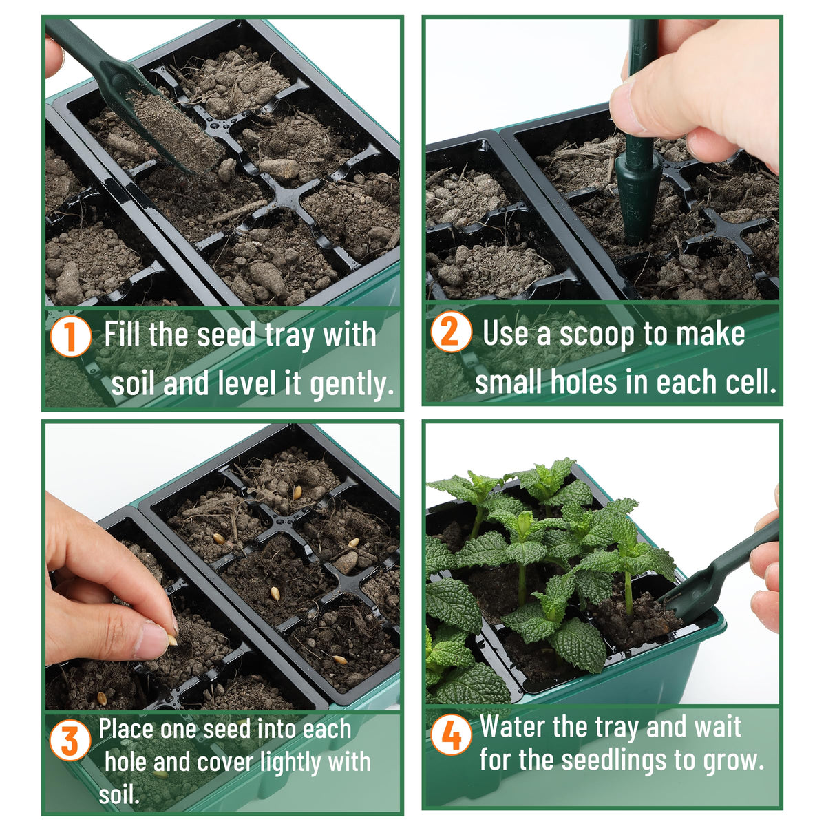 Mr. Pen shovel and scoop included in seed starter kit for easy planting
