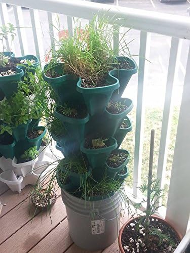 Mr. Stacky 1305-HG herb garden on each tier for compact growing
