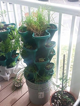 Mr. Stacky 1305-HG herb garden on each tier for compact growing