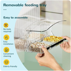 Mrcrafts gift-ready window feeder designed for nature lovers and bird enthusiasts