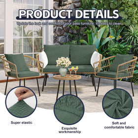 MRGSDL Matcha Green cushion cover laid flat to illustrate machine-washable fabric and quick dry