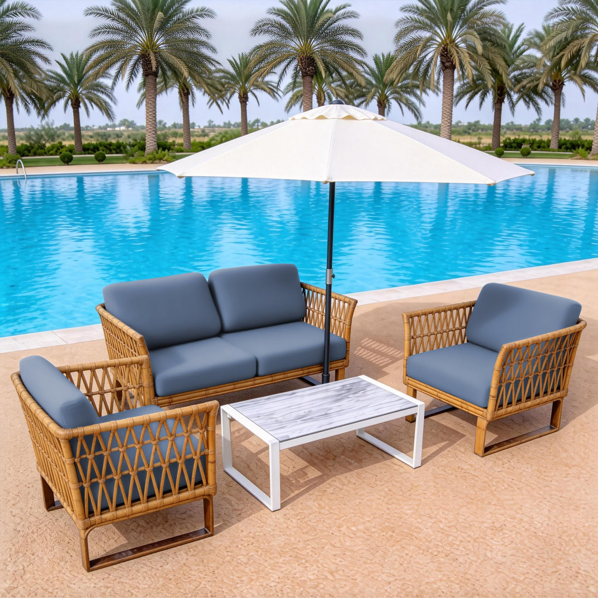 MRGSDL design offers easy-clean practicality for outdoor spaces