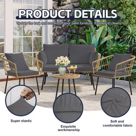 MRGSDL grey cushion covers, dimension-friendly design for 20-27 inch cushions.