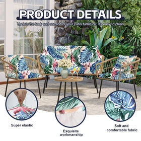 MRGSDL outdoor fabric cushion cover is machine washable and quick drying