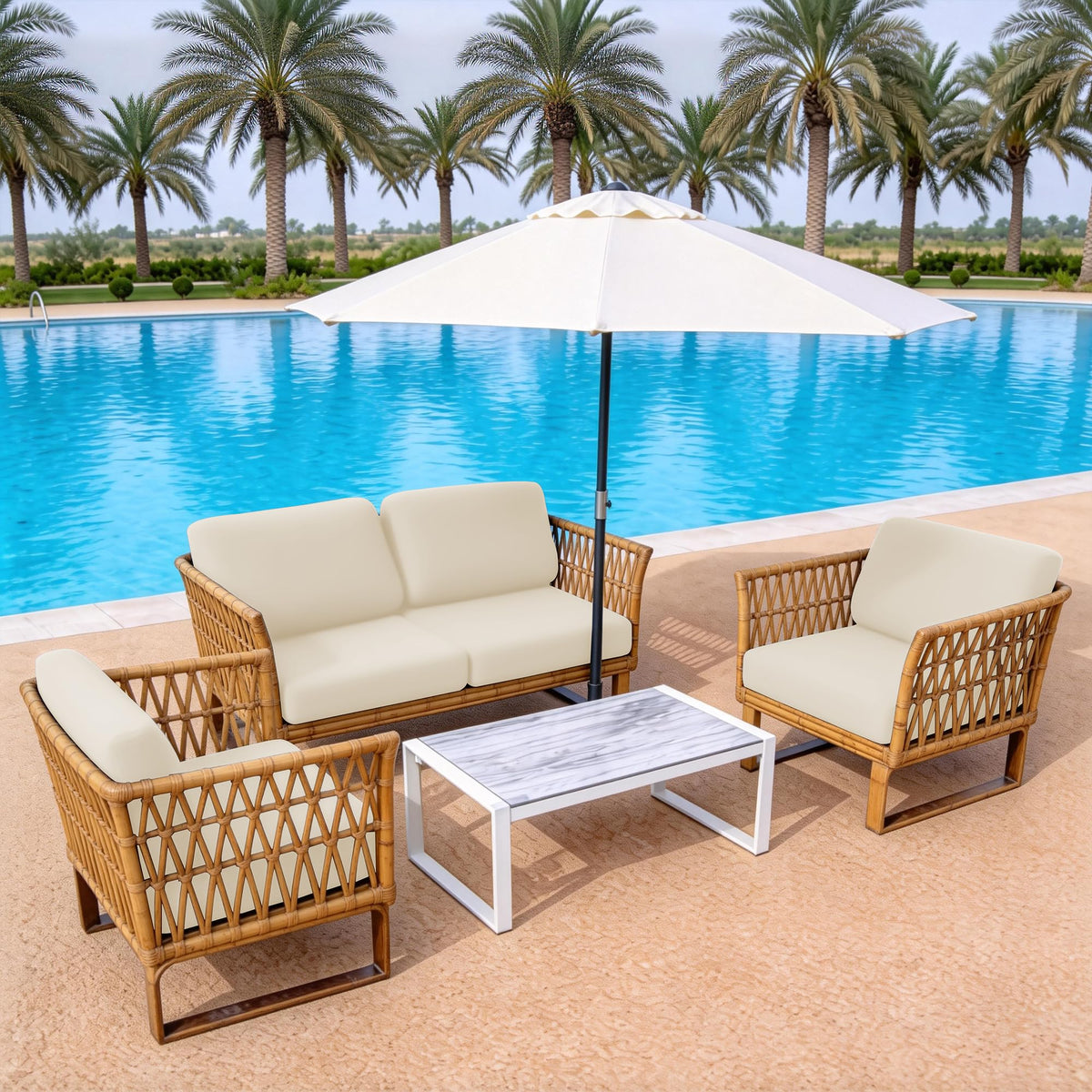 MRGSDL cushion cover is machine washable for quick cleanup after outdoor use.