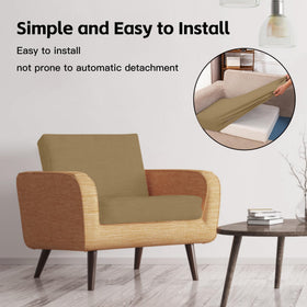 MRGSDL patio cushion cover khaki on a terrace set highlighting versatile indoor-outdoor use.