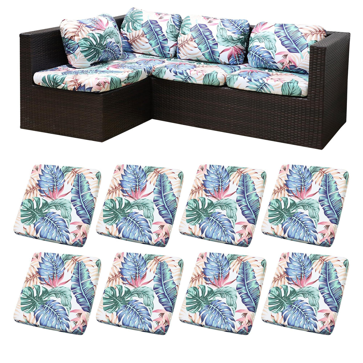 MRGSDL tropical flair patio cushion cover for vibrant outdoor seating and protection