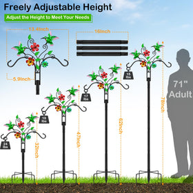 MRHEPHAESTUS base-5-prongs-stability keeps outdoor hanging secure against wind.