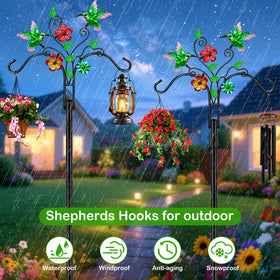 MRHEPHAESTUS heavy-duty-metal-construction ensures durable performance for bird feeders and decor.