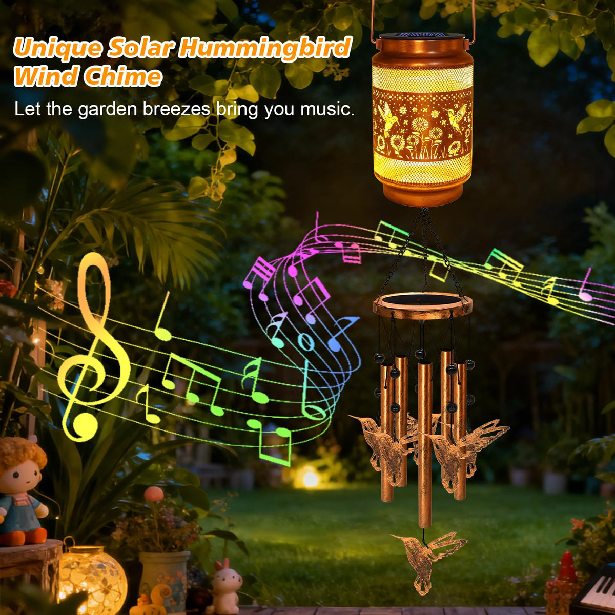 MRHEPHAESTUS hummingbird garden decoration enhances porches and balconies.