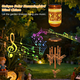 MRHEPHAESTUS hummingbird garden decoration enhances porches and balconies.