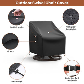 Mrrihand adjustable buckle straps secure the cover for windy conditions