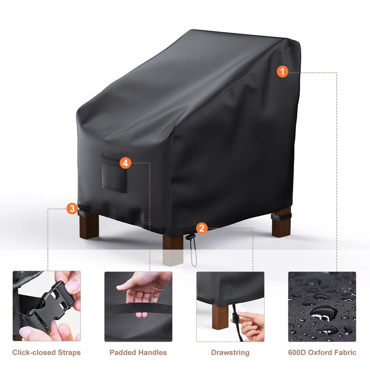 Mrrihand air vent design reduces condensation on outdoor chairs.