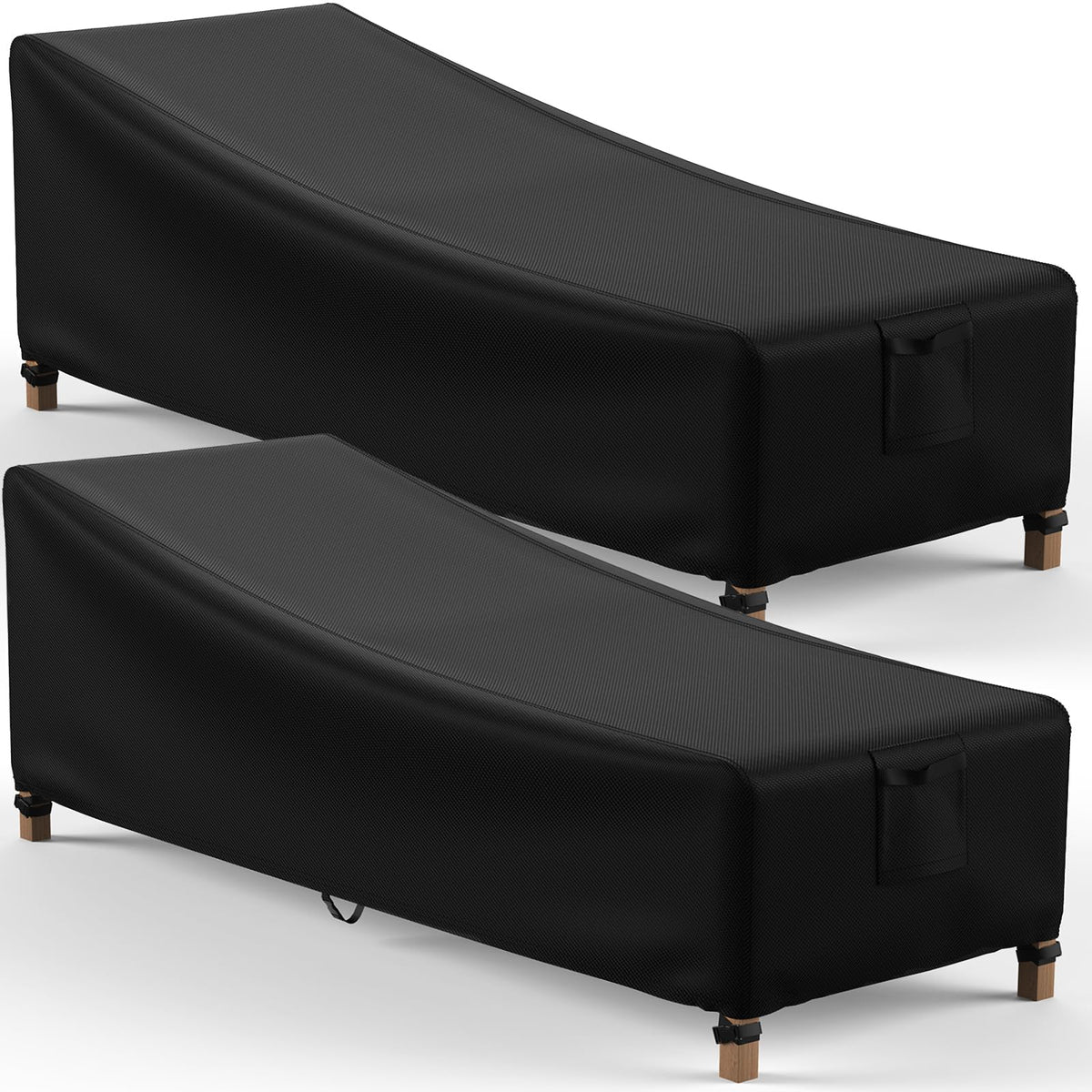 Mrrihand Chaise Lounge Cover protects from rain and sun with waterproof, UV-resistant fabric.