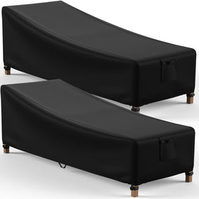 Mrrihand Chaise Lounge Cover protects from rain and sun with waterproof, UV-resistant fabric.