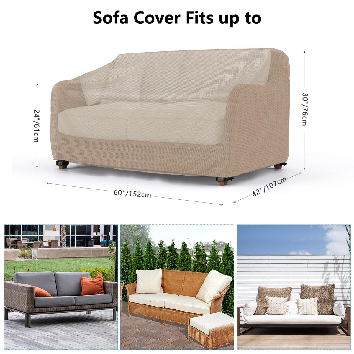 Mrrihand cover with air vent and handles on brown sofa improves airflow and secure fit