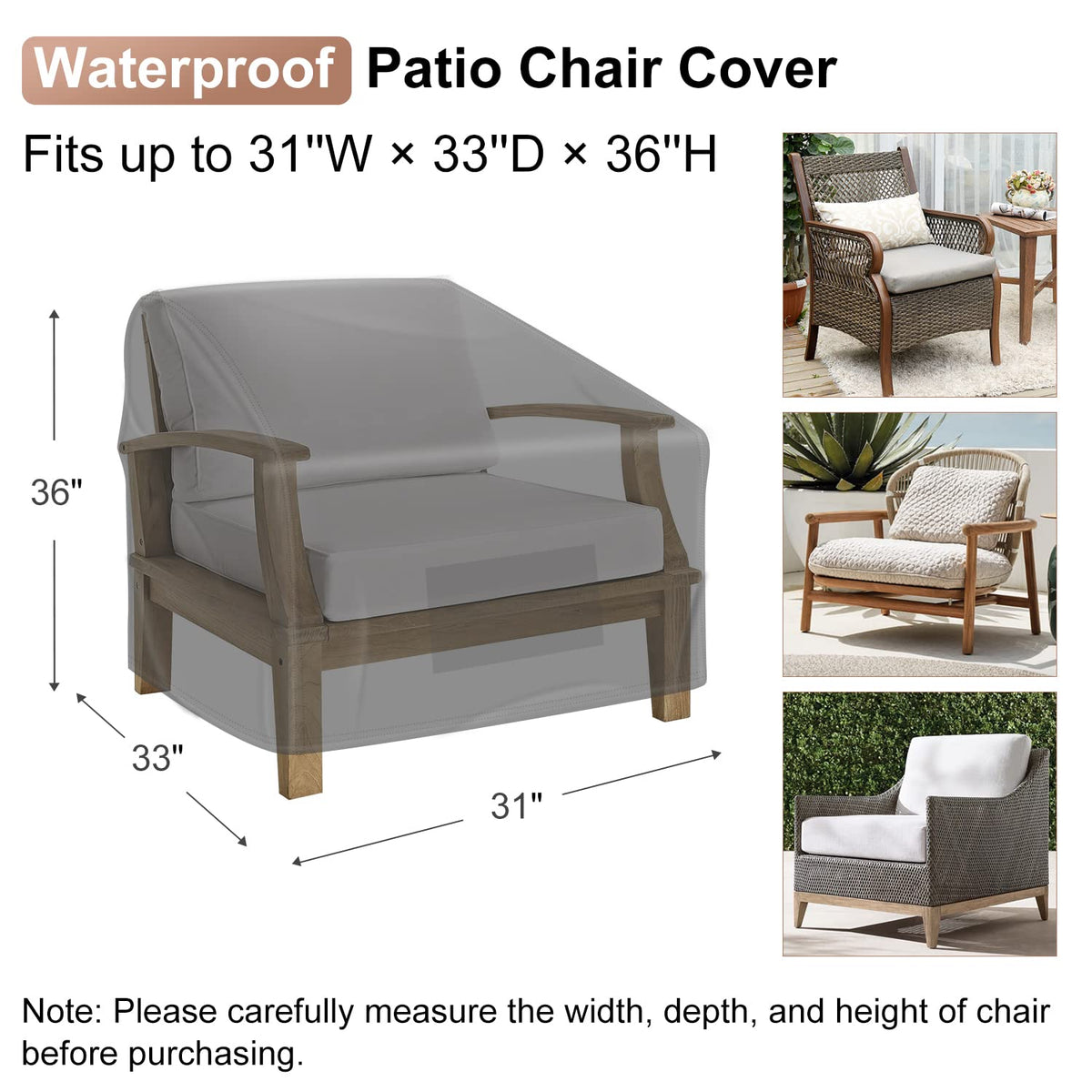 Mrrihand chair cover with air vents promotes airflow and minimizes moisture buildup.