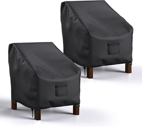 Mrrihand patio chair cover waterproof protects a chair from rain and sun.