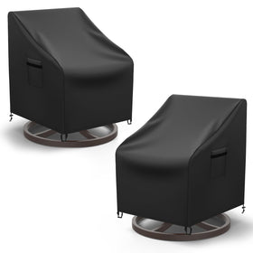 Mrrihand patio chair covers pack protects two chairs from rain and dust