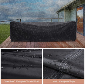Mrrihand four-click straps secure the cover during windy weather