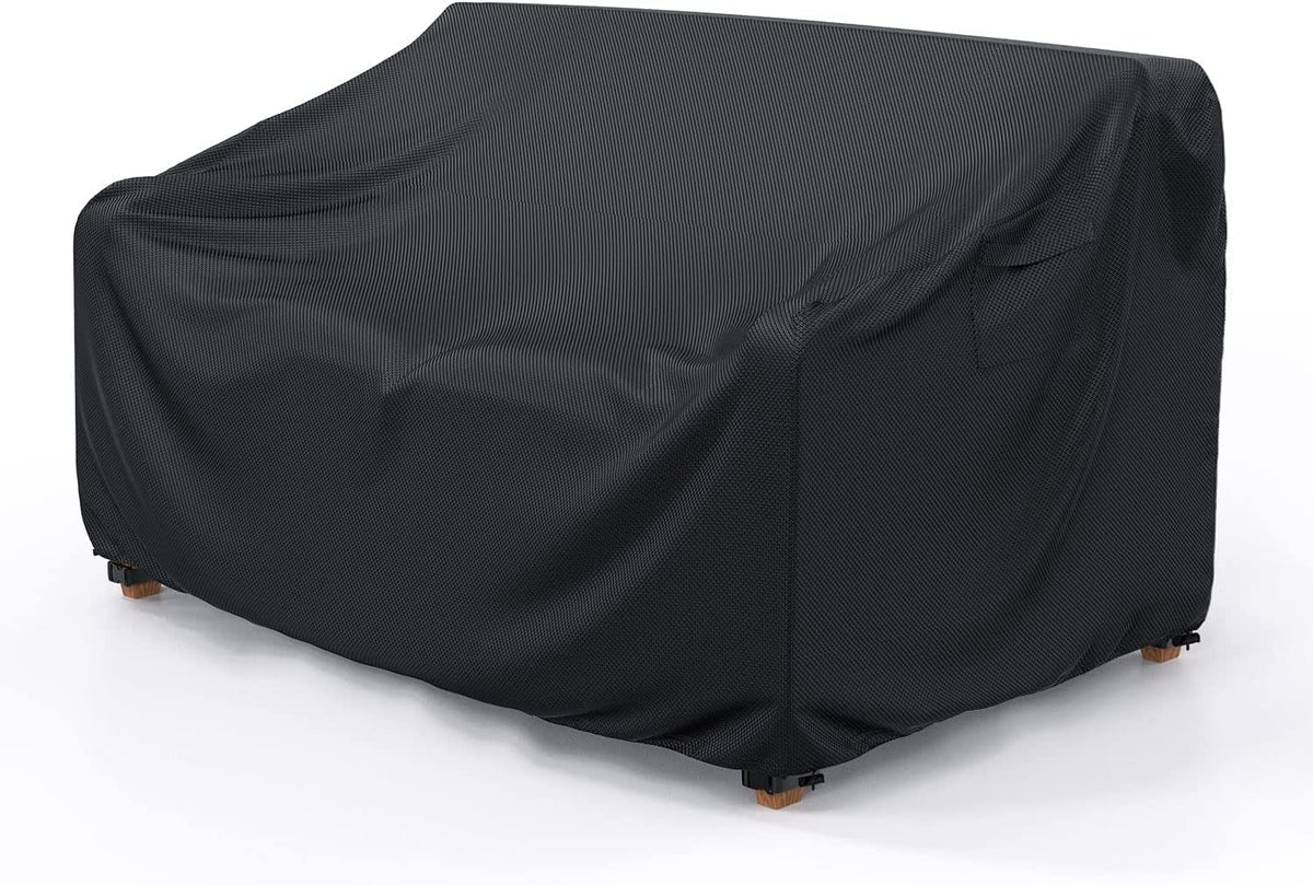 Mrrihand heavy duty patio sofa cover on a 3-seater, protecting from rain and dust