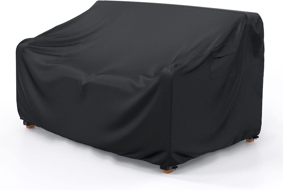 Mrrihand heavy duty patio sofa cover on a 3-seater, protecting from rain and dust