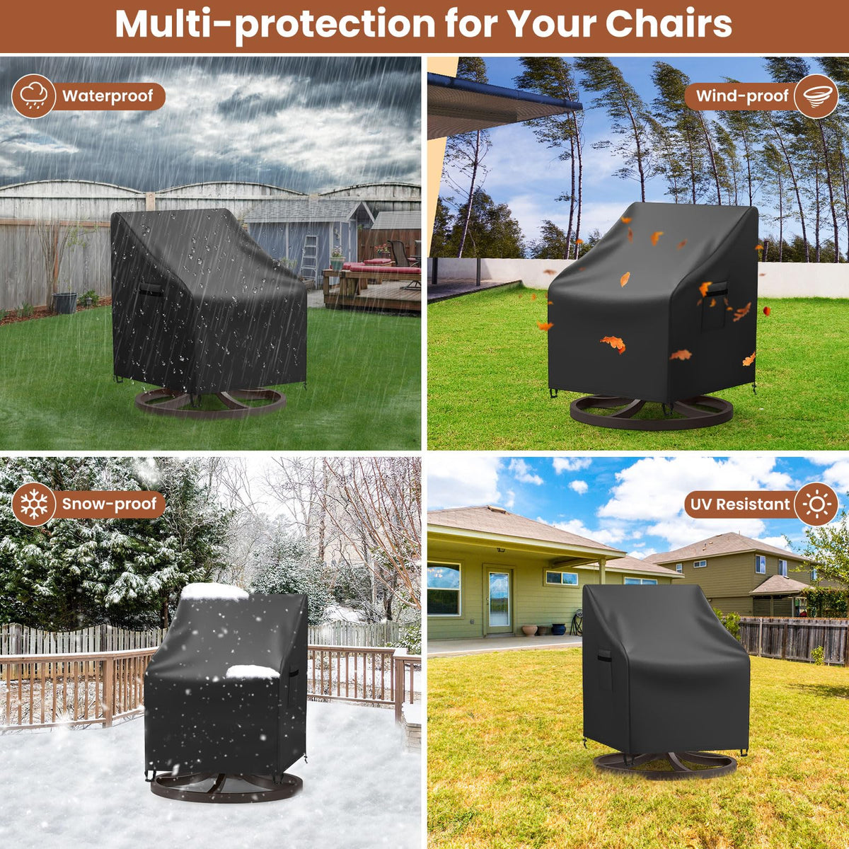 Mrrihand protection against rain, snow, and dust preserves outdoor furniture