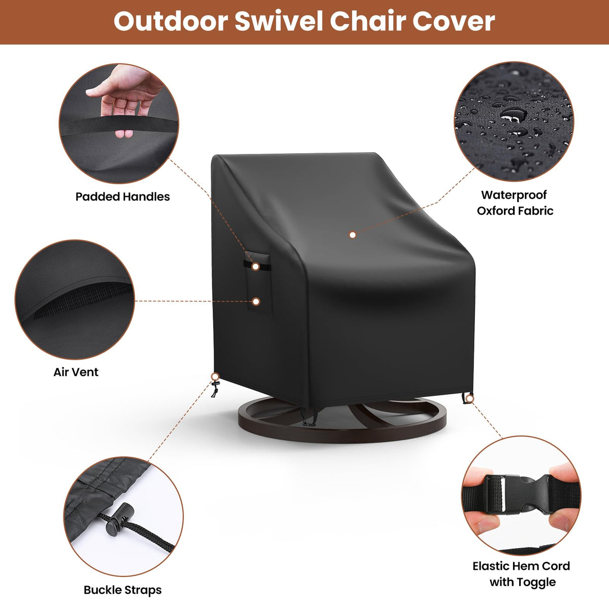 Mrrihand windproof buckle straps secure covers during windy conditions