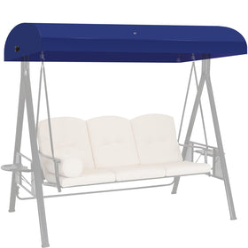 Mrsenloi blue canopy replacement for GT porch swing with sun shade protection