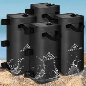 Mrsenloi canopy water weights set of four bags stabilizing a gazebo