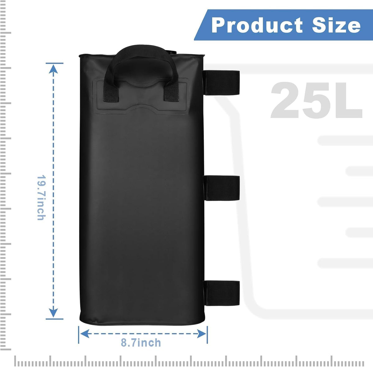 Mrsenloi weight bags with Velcro straps securing a pop-up canopy