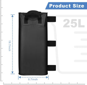 Mrsenloi weight bags with Velcro straps securing a pop-up canopy