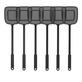 MR.SIGA heavy-duty fly swatter with long 17 inch handle for easy reach
