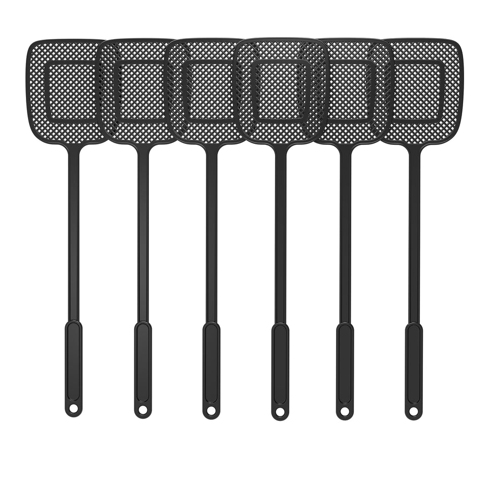 MR.SIGA heavy-duty fly swatter with long 17 inch handle for easy reach