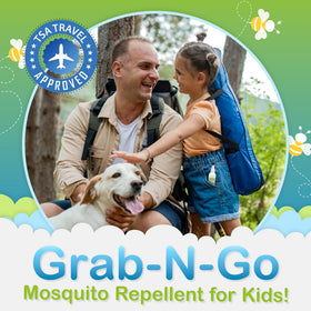 Ms. Pixie's kid-friendly bug spray applied to skin for outdoor play