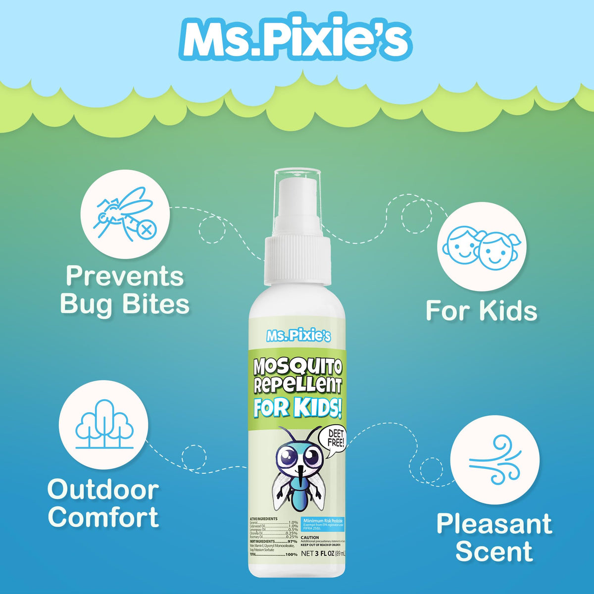 Ms. Pixie's Made in USA label on packaging