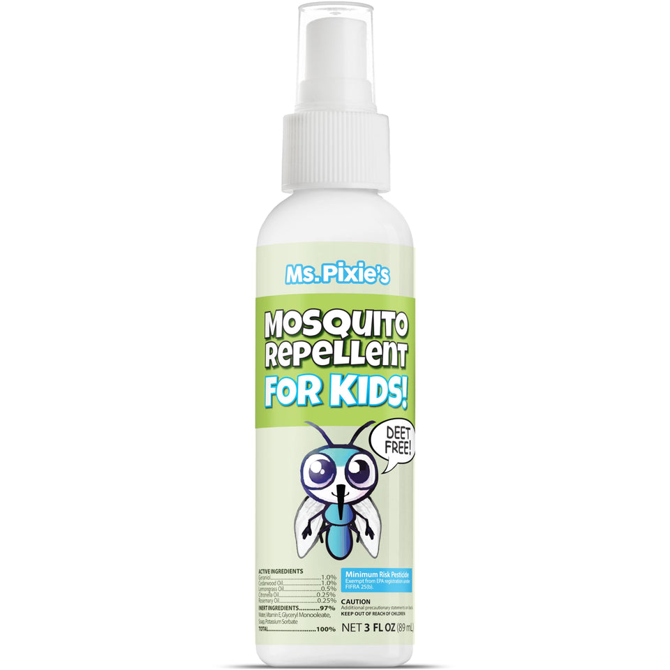 Ms. Pixie's Mosquito Repellent Kids 3oz bottle for family protection