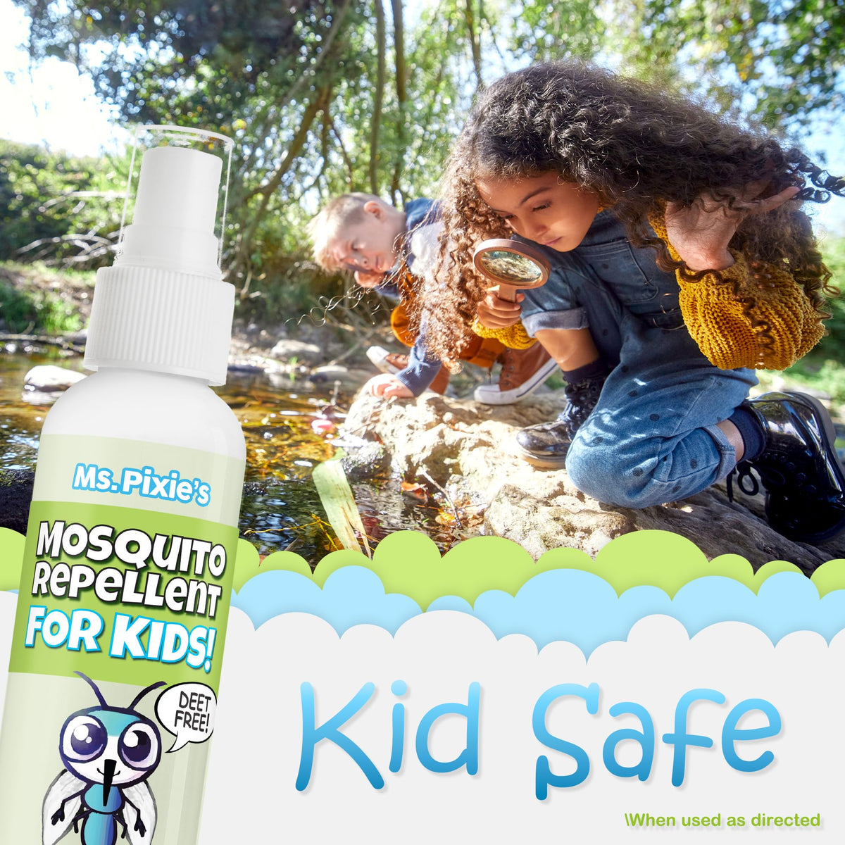 Ms. Pixie's plant-based formula deters mosquitoes during family time