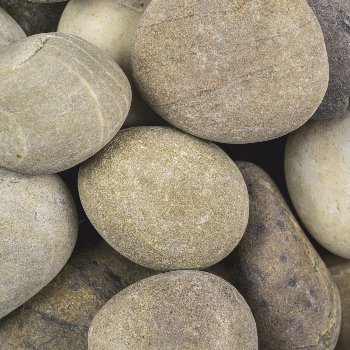 MSI pebbles polished surface adds shine to centerpieces and water features