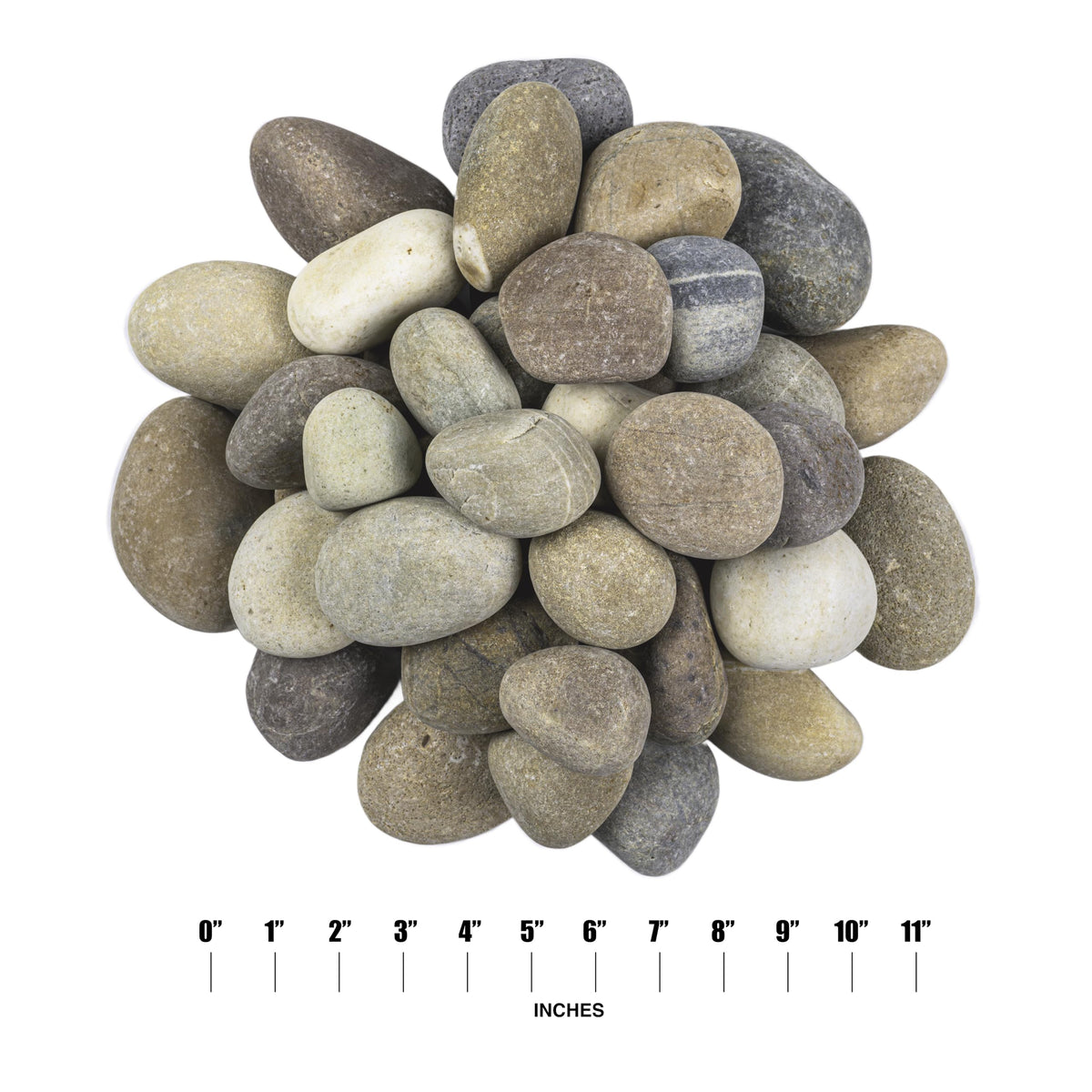 MSI multicolor pebbles withstand outdoor use for durable borders