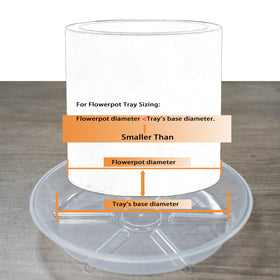 MSKIAUO elevated base saucer promotes drainage and airflow.