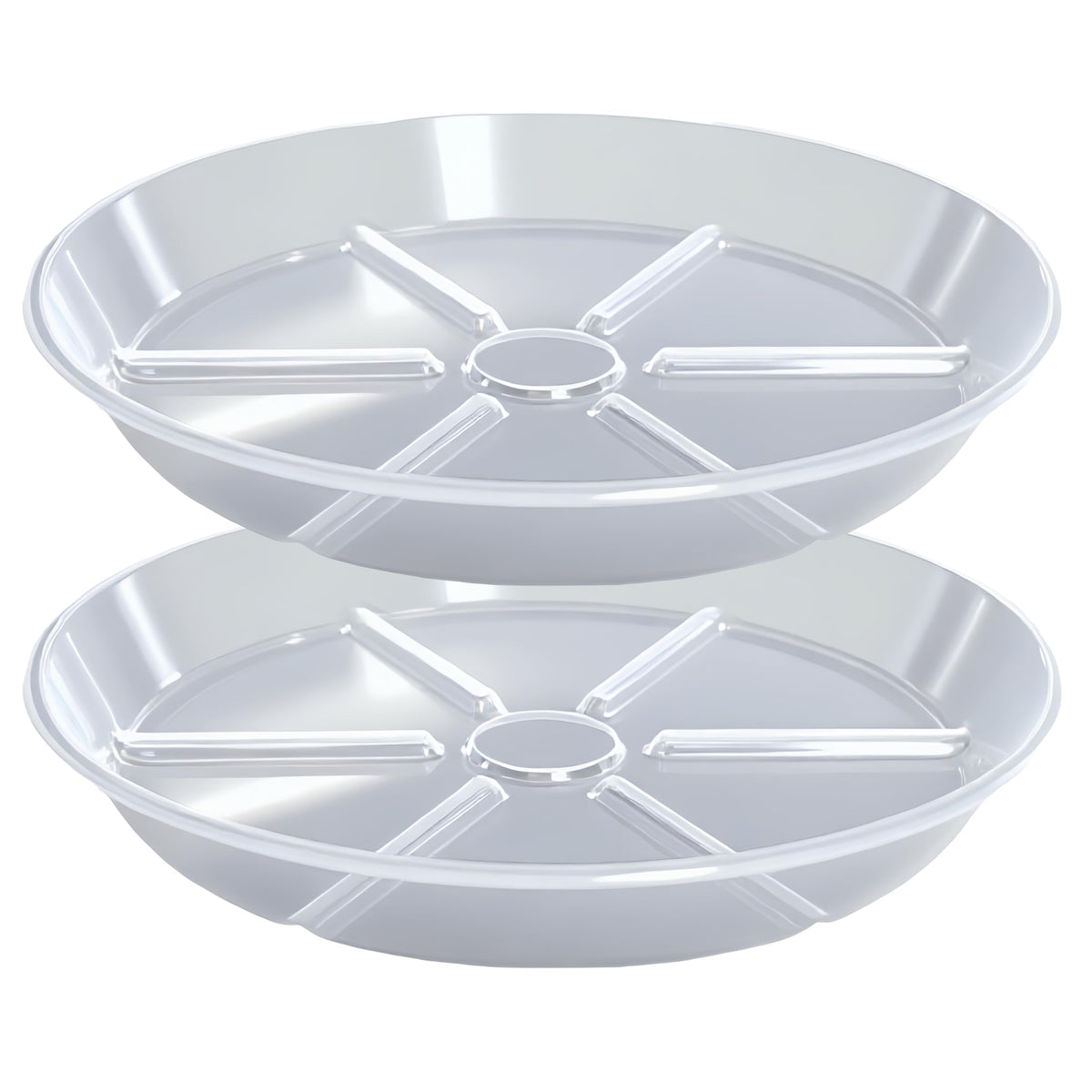 MSKIAUO plant saucer 12-inch with wide top diameter.