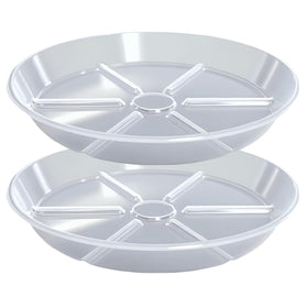 MSKIAUO plant saucer 12-inch with wide top diameter.