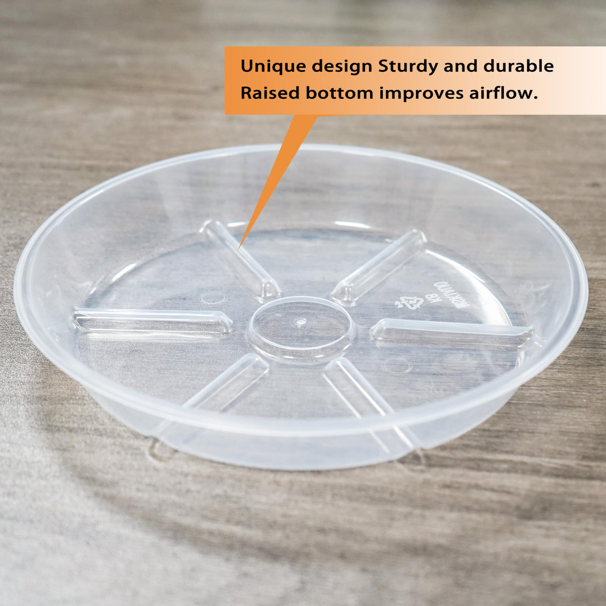 MSKIAUO heavy duty plastic plant saucer durable and crack resistant