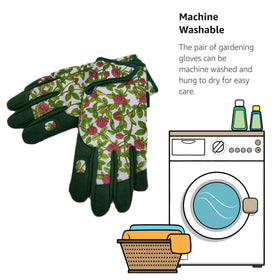 MSUPSAV durable leather reinforced fingertips withstand pruning and branch work