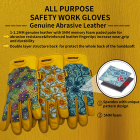 MSUPSAV gloves with foam-padded palm for comfortable gripping during tasks.