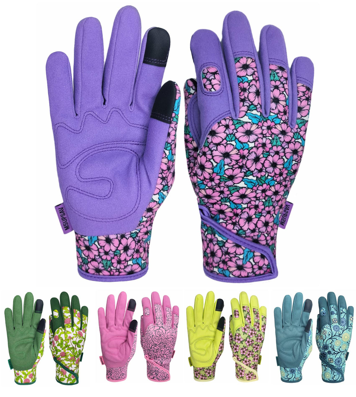 MSUPSAV Gardening Gloves back-stretchable design supports flexible movement during tasks