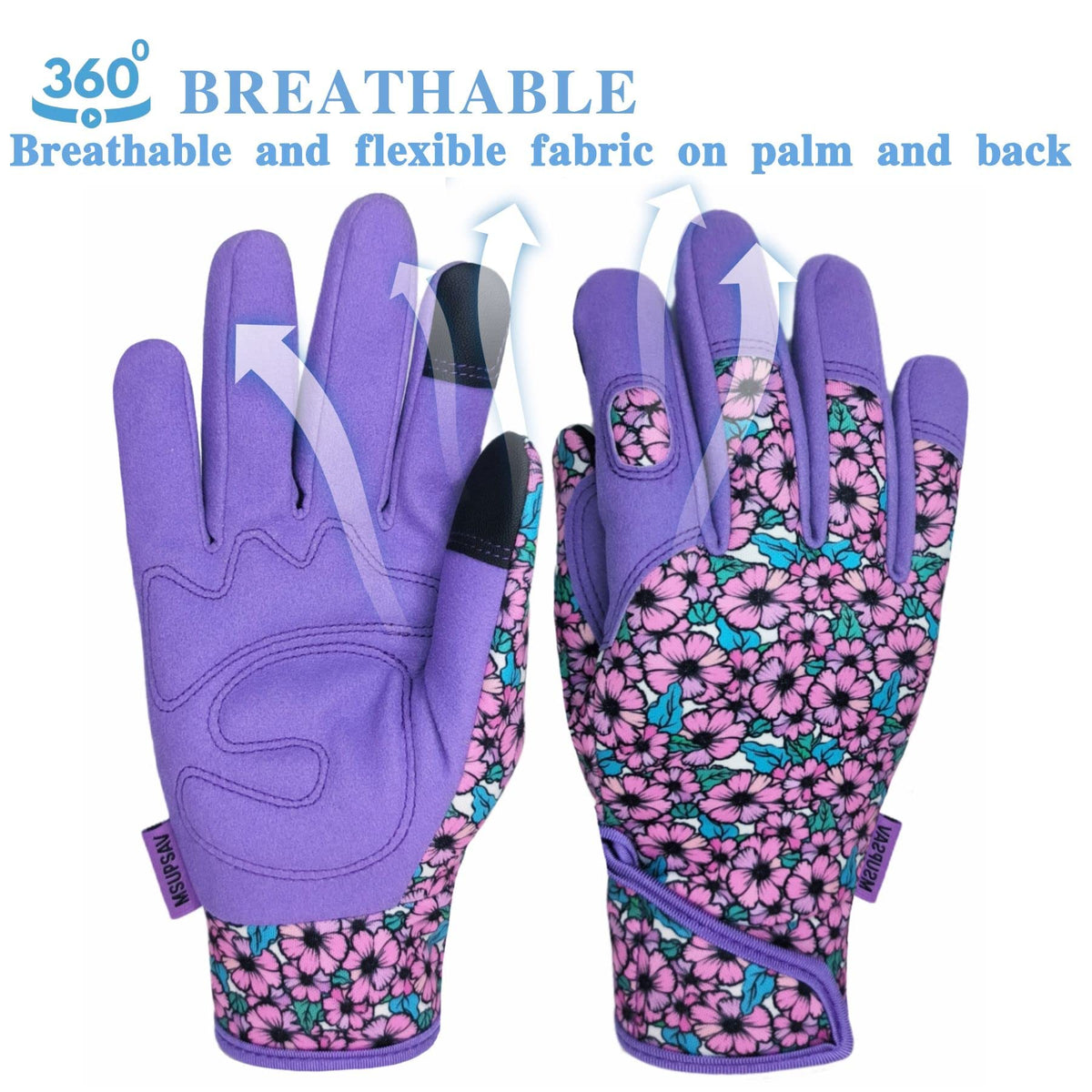 MSUPSAV Gardening Gloves cuff closure provides a snug, adjustable fit