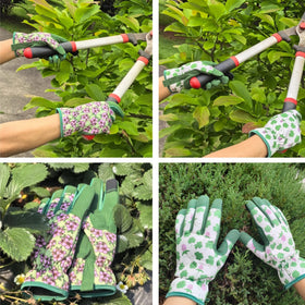 MSUPSAV gloves reinforced fingertips for durable grip during digging and pruning.