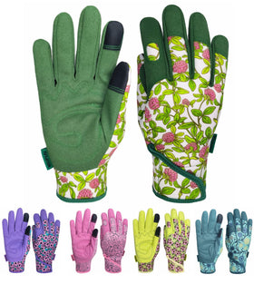 MSUPSAV women's garden gloves with back stretchable fabric for flexible gardening comfort
